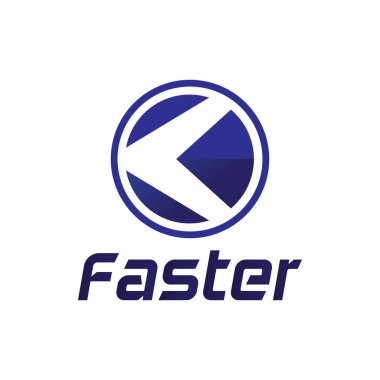 Daha Hızlı Logo Şablonu vektör çizimi tasarımı