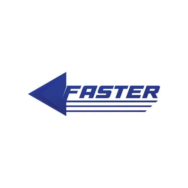 Schnelleres Logo Template Vektor Icon Illustration Design — Stockvektor
