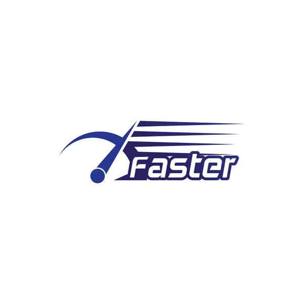 Schnelleres Logo Template Vektor Icon Illustration Design — Stockvektor