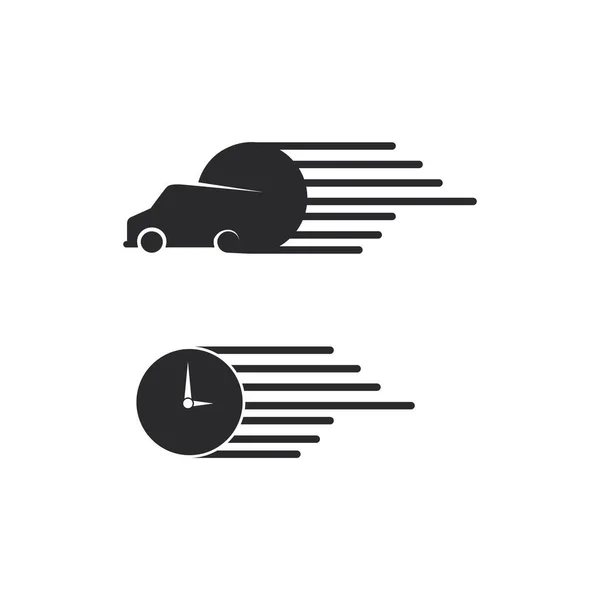 Pfeil Und Schneller Vektor Illustration Symbol Logo Template Design — Stockvektor