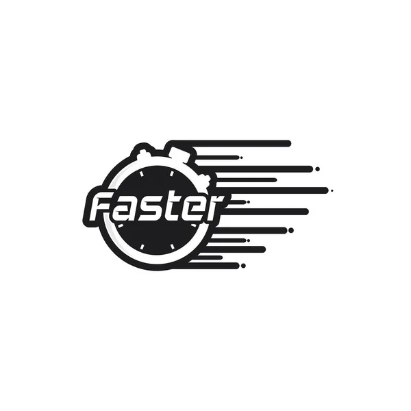 Arrow Faster Vector Illustration Icon Logo Template Design — 스톡 벡터