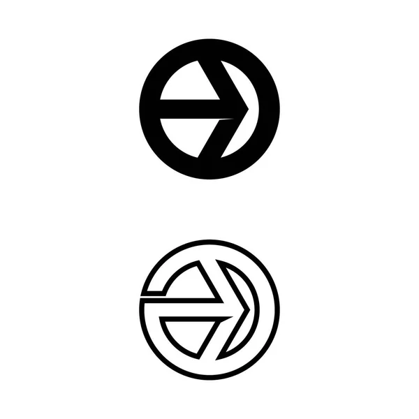 화살표 일러스트 아이콘 Logo Template 디자인 — 스톡 벡터