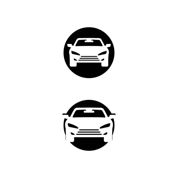 Car Icons Vector Logo Automobiles Travel Truck Bus Other Transport — Vetor de Stock