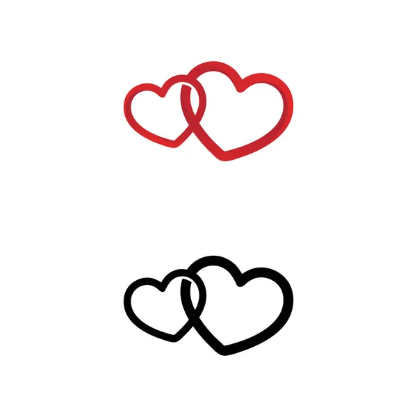 Heart Logo Beauty Love Vector Icon Illustration Design Template Symbol — Wektor stockowy