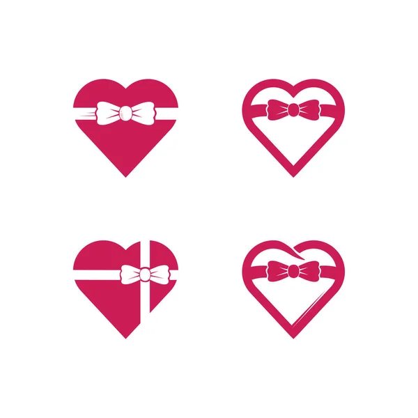 Heart Logo Beauty Love Vector Icon Illustration Design Template Symbol — Image vectorielle