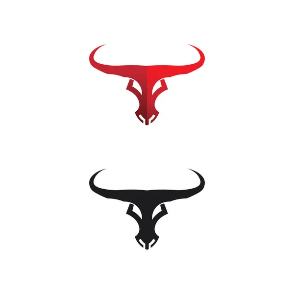 Bull Buffalo Head Cow Animal Mascot Logo Design Vector Sport — Stock Vector
