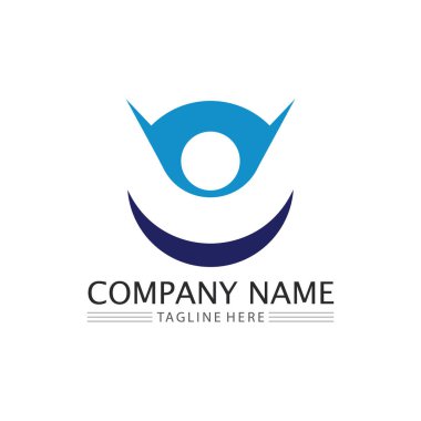 People Community, care group network ve sosyal simge tasarım şablonu