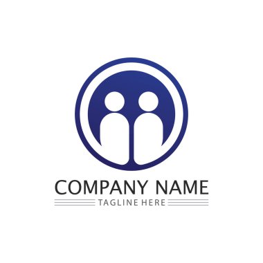 Halkın logosu, ekibi, başarısı, çalışanlar, grup ve topluluk, şirket ve iş logosu vektörü ve tasarım bakımı, aile simgesi logosu başarısı