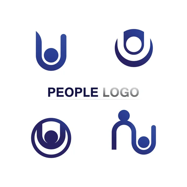 People Icon Çalışma Grubu Vektör Illüstrasyon Tasarımı — Stok Vektör