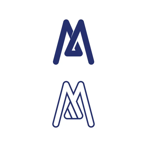 Letter Logo Und Schrift Template Vektor Illustration Design Logo Für — Stockvektor