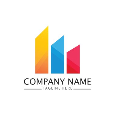 Emlak ve ev binaları vektör logo şablonları