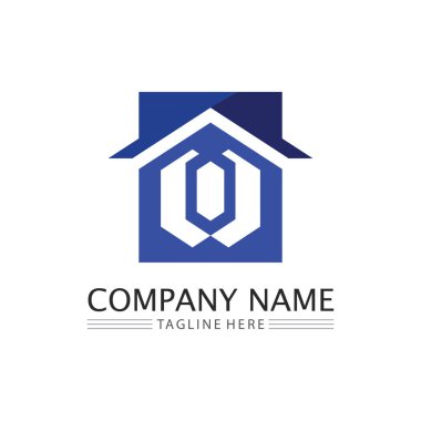 Emlak ve ev binaları vektör logo şablonları
