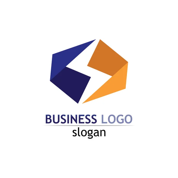 Tipo Logotipo Diseño Vectorial Negocio Empresa Identidad Estilo Icono Logotipo — Archivo Imágenes Vectoriales