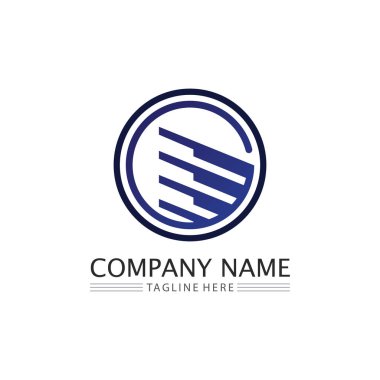 Logo tipi vektör tasarım işi, şirket, kimlik, biçim simgesi yaratıcı