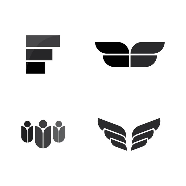 Tipo Logotipo Negócio Projeto Vetor Empresa Identidade Logotipo Ícone Estilo — Vetor de Stock
