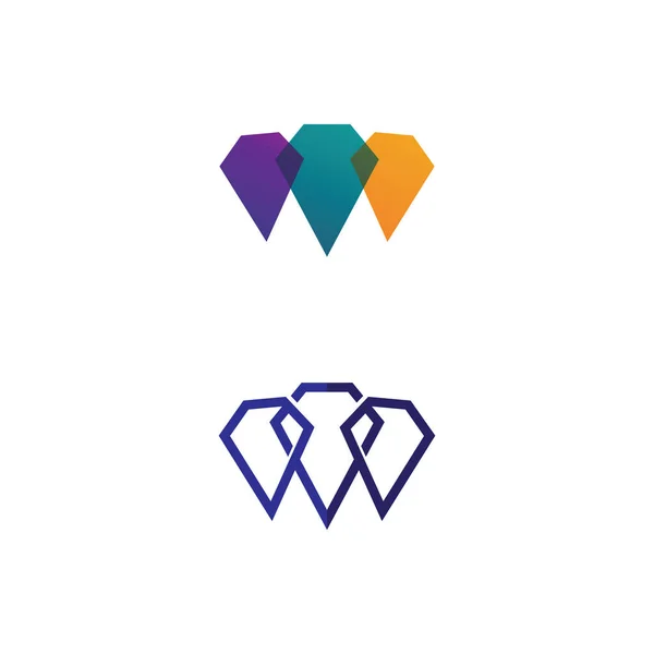 Logo Typ Vektor Design Geschäft Unternehmen Identität Stil Ikone Logo — Stockvektor