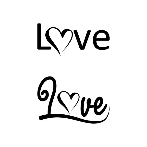 Логотип Серця Краса Кохання Векторна Ікона Валентина Романтичний Дизайн Ілюстрації — стоковий вектор
