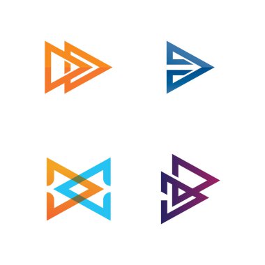 Ok vektör illüstrasyon simgesi Logo Şablonu tasarımı