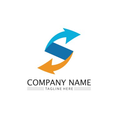 Ok vektör illüstrasyon simgesi Logo Şablonu tasarımı