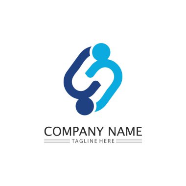 Halkın logosu, ekibi, başarısı, çalışanlar, grup ve topluluk, şirket ve iş logosu vektörü ve tasarım bakımı, aile simgesi logosu başarısı