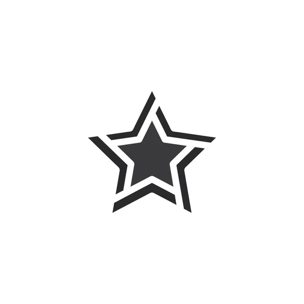 Ícone Estrela Logotipo Modelo Design Ilustração Vetorial —  Vetores de Stock
