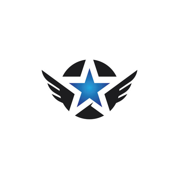 Дизайн векторной иллюстрации иконки звезды и логотипа