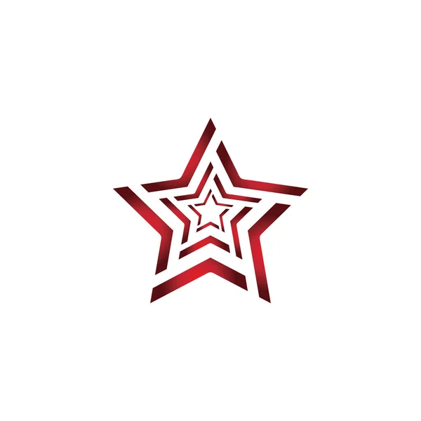 Estrella Icono Logotipo Plantilla Vector Ilustración Diseño — Vector de stock