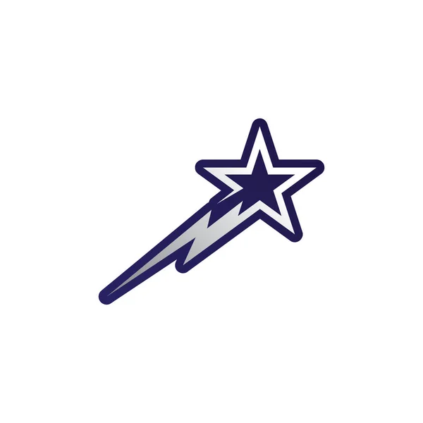 Ícone Estrela Logotipo Modelo Design Ilustração Vetorial —  Vetores de Stock