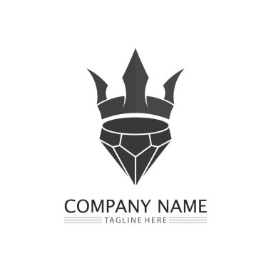 Crown Logo Kralı logosu, prenses, Şablon vektör illüstrasyon tasarımı imparatorluk, kraliyet ve logo işinde başarılı