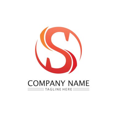 S font logosu S harfi logo tasarım vektörü