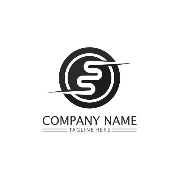 Font Logo Business Corporate Letter Logo Design Vector — Vettoriale Stock