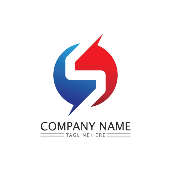 Font Logosu Harfi Logo Tasarım Vektörü — Stok Vektör