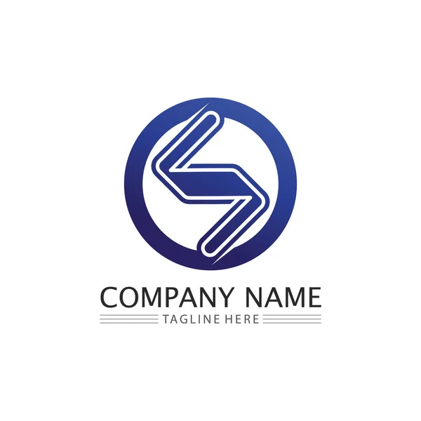 Fuente Logo Business Corporativo Letra Logo Diseño Vector — Vector de stock