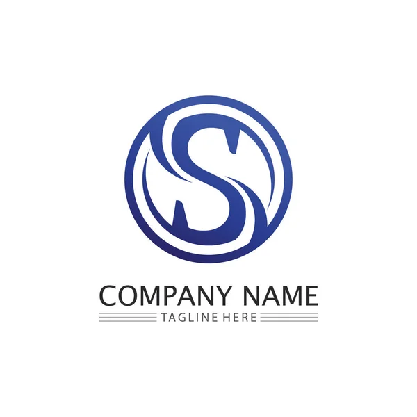 Schrift Logo Unternehmen Brief Logo Design Vektor — Stockvektor