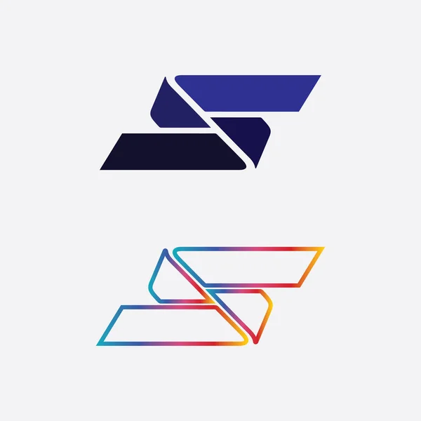 Písmo Písmeno Obchodní Korporace Písmeno Logo Design Vektor — Stockový vektor