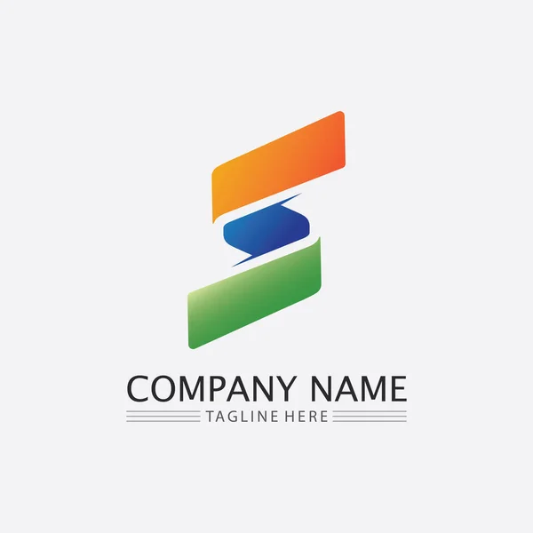 Γραμματοσειρά Και Επιστολή Business Corporate Επιστολή Λογότυπο Σχεδιασμό Διάνυσμα — Διανυσματικό Αρχείο