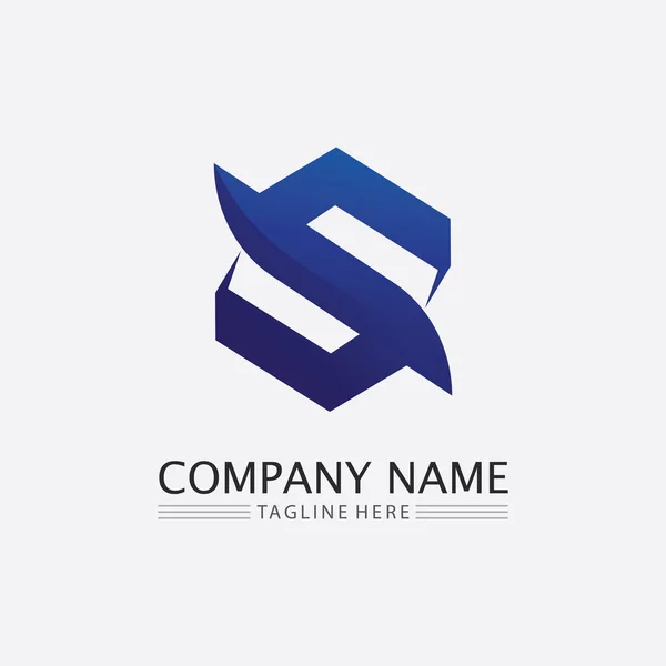 Γραμματοσειρά Και Επιστολή Business Corporate Επιστολή Λογότυπο Σχεδιασμό Διάνυσμα — Διανυσματικό Αρχείο