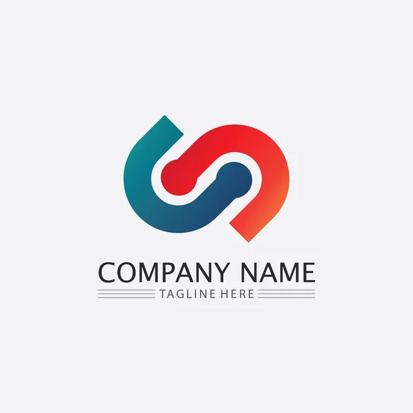 Písmo Písmeno Obchodní Korporace Písmeno Logo Design Vektor — Stockový vektor