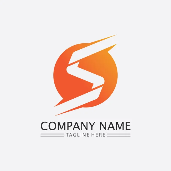 Schrift Und Buchstabe Business Corporate Buchstabe Logo Design Vektor — Stockvektor