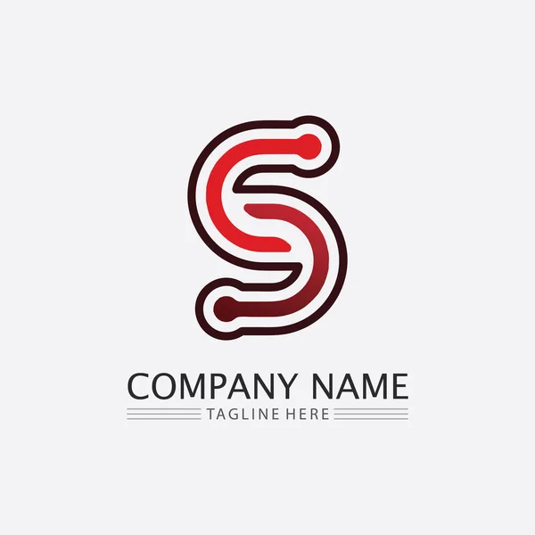 Шрифт Письмо Бизнес Корпоративный Письмо Дизайн Вектор Логотипа — стоковый вектор