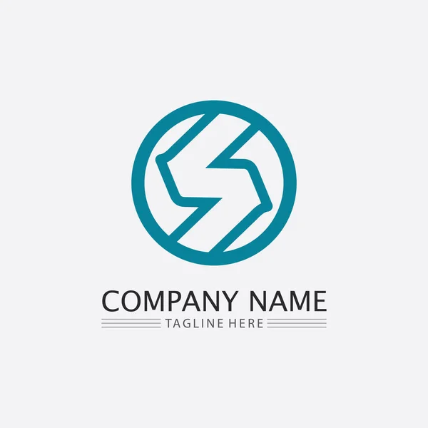 Font Letter Logo Empresa Negócios Letter Logo Design Vector —  Vetores de Stock