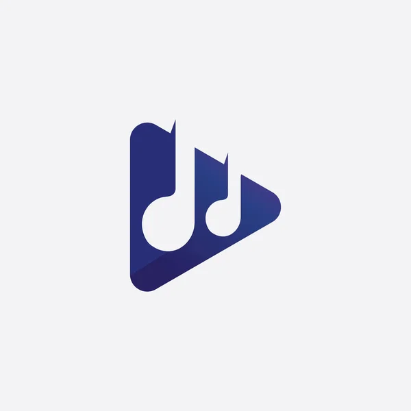 Tone Music Note Icon Vector Illustration Design Sound Wave Audio — 스톡 벡터