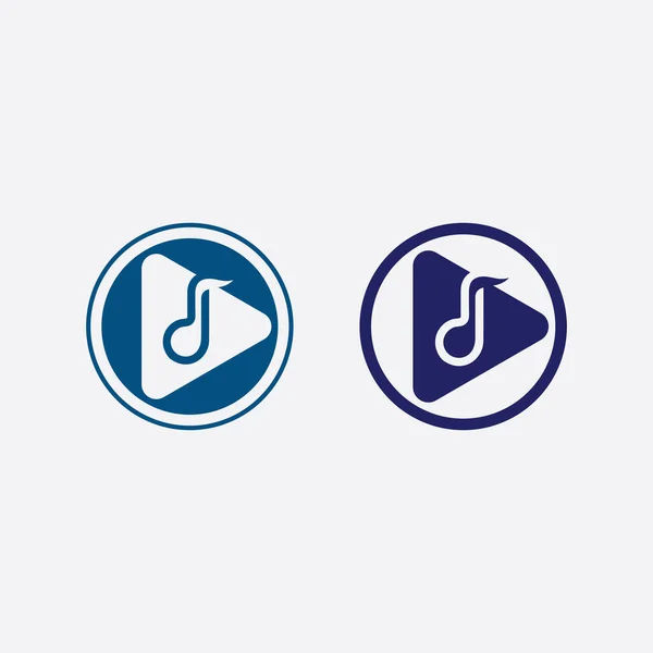 Tone Music Note Icon Vector Illustration Design Sound Wave Audio — 스톡 벡터