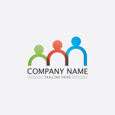 Halkın logosu, ekibi, başarısı, çalışanlar, grup ve topluluk, şirket ve iş logosu vektörü ve tasarım bakımı, aile simgesi logosu başarısı