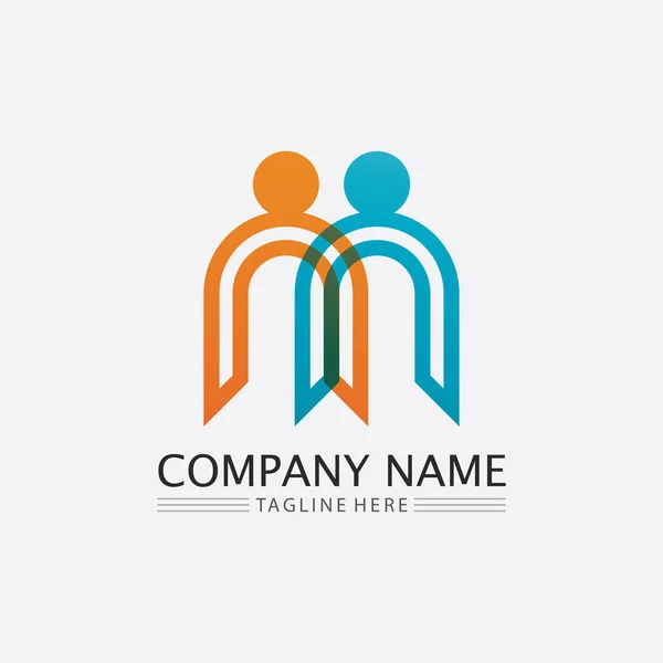 Personnes Logo Équipe Succes Personnes Travaillent Groupe Communauté Groupe Entreprise — Image vectorielle