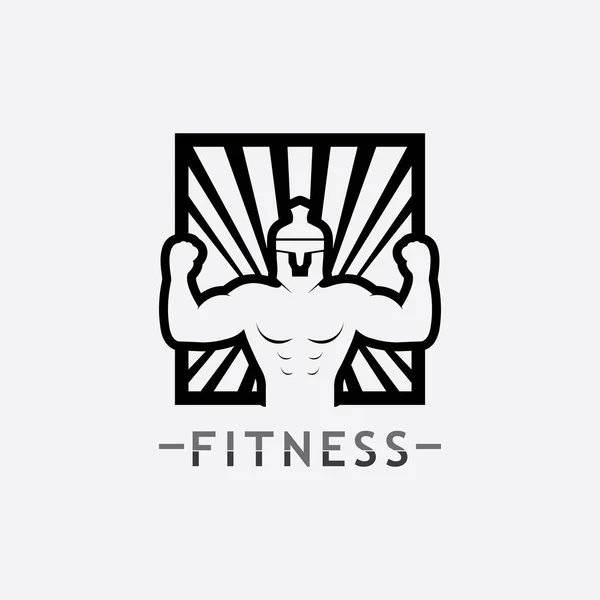 Vector Object Icons Sport Label Gym Badge Fitness Logo Design — Stock Vector