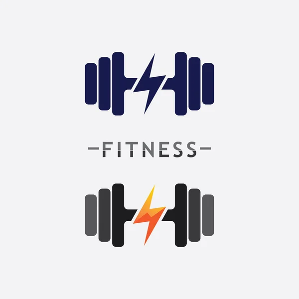 Vector Object Icons Sport Label Gym Badge Fitness Logo Design — Stock Vector