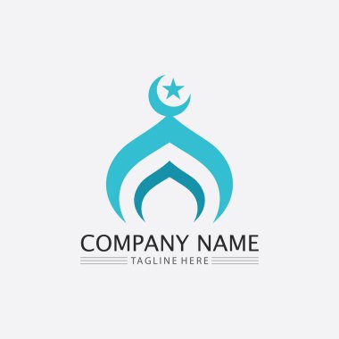 Müslüman Cemaati Festivali 'nin Kutsal Ayı için lambayla hilal şeklinde yaratıcı Arap Ramazan Kareem tasarımı.