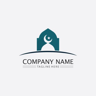 Müslüman Cemaati Festivali 'nin Kutsal Ayı için lambayla hilal şeklinde yaratıcı Arap Ramazan Kareem tasarımı.