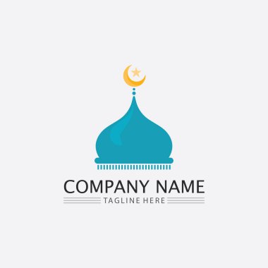 Müslüman Cemaati Festivali 'nin Kutsal Ayı için lambayla hilal şeklinde yaratıcı Arap Ramazan Kareem tasarımı.